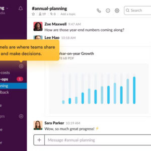 Facilitates team collaboration through instant messaging